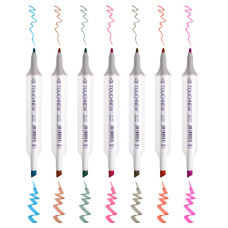 TOUCHNEW T6 Marcador de croquis 168 colores,puntas dobles para niños,artistas,resaltador de dibujo TOUCHNEW T6 Marcador de croquis 168 colores,puntas dobles para niños,artistas,resaltador de dibujo