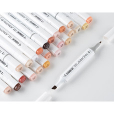 TOUCHNEW T6 marcadores de tono de piel de 24 colores,doble punta a base de alcohol para retratos,ilustraciones,dibujos,colorear TOUCHNEW T6 marcadores de tono de piel de 24 colores,doble punta a base de alcohol para retratos,ilustraciones,dibujos,colorear