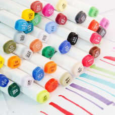 TOUCHNEW T6 rotuladores diseño de animación 30 colores para dibujos de arte adultos con bolsa de transporte TOUCHNEW T6 rotuladores diseño de animación 30 colores para dibujos de arte adultos con bolsa de transporte