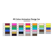 TOUCHNEW T6 rotuladores diseño de animación 40 colores para dibujos de arte adultos con bolsa de transporte TOUCHNEW T6 rotuladores diseño de animación 40 colores para dibujos de arte adultos con bolsa de transporte