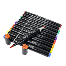 TOUCHNEW rotuladores punta pincel 80 colores doble punta a base de alcohol Juego estándar