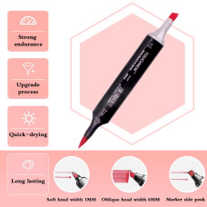 TOUCHNEW rotuladores punta pincel 168 colores doble punta a base de alcohol