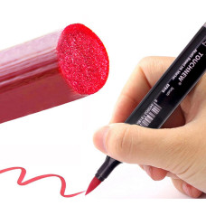 TOUCHNEW rotuladores punta pincel 168 colores doble punta a base de alcohol
