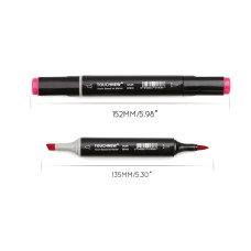 TOUCHNEW rotuladores punta pincel 168 colores doble punta a base de alcohol