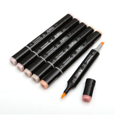 TOUCHNEW rotuladores punta pincel 168 colores doble punta a base de alcohol