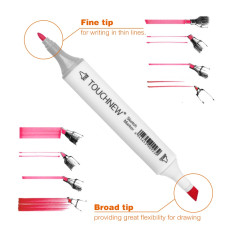 TOUCHNEW T6 rotuladores diseño de animación 30 colores para dibujos de arte adultos con bolsa de transporte TOUCHNEW T6 rotuladores diseño de animación 30 colores para dibujos de arte adultos con bolsa de transporte