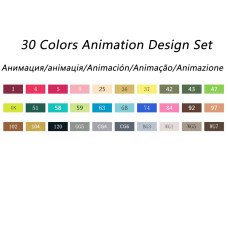 TOUCHNEW T7 30 colores Rotulador de artista dibujo a base de alcohol para dibujar diseño de animación manga