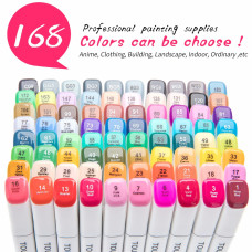 TOUCHNEW T7 168 Colores Marcador de croquis rotuladores gráficos de arte a base de alcohol